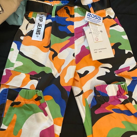 ROSS, orange, white,black, green, blue, and purple VIP jeans - Picture 1 of 1